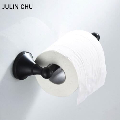 Brushed Black WC Roll Holder Bronze Bathroom Gold Toilet Paper Towel Holders Antique Kitchen Tissue Hanger Toilet Paper Shelf