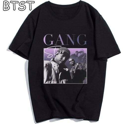 Gang Starr Fashion T Shirt Summer Hipster Short Sleeve Women/men T-Shirts Streetwear Aesthetic T Shirt Men Harajuku Shirt