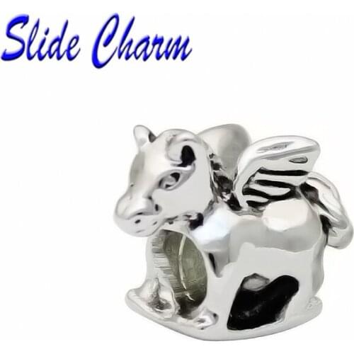 Fashion Kids Accessories, DIY Charm, Wings for Childrens Trojan Amulet Beads Fit Pandora bracelet necklace