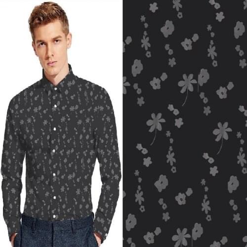 150*50cm brand imitation cotton mens shirt floret digital printing fashion dress fabric