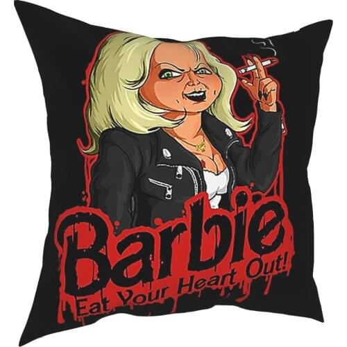 Chucky Halloween Pillowcase Printing Polyester Cushion Cover Decorations Killer Doll Pillow Case Cover Living Room 40X40cm