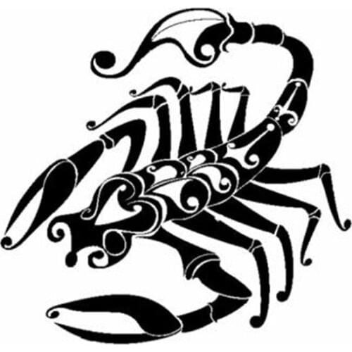 Scorpion Car Sticker Trucks Decor Removable Black/silverAL451