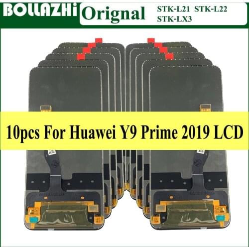 Wholesale 10 Piece Original LCD For Huawei Y9 Prime 2019 LCD 6.59 Inch Touch Screen Digitizer Assembly For Huawei P Smart Z LX1