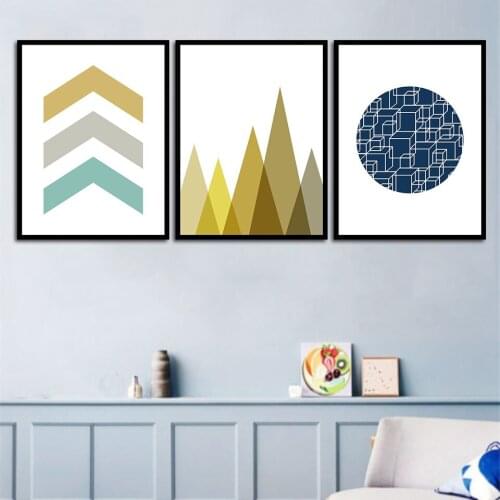 Simple Style Geometry Wall Decor Canvas Paintings Wall Art Print Painting Nordic Style Living Room Home Decoration