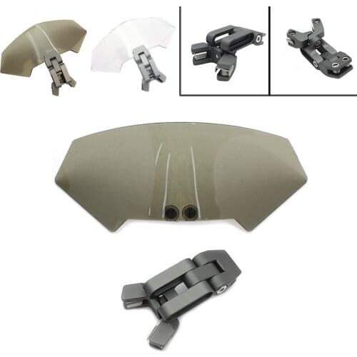 Small Adjustable High Motorcycle Clip on Windshield Windscreen Motorbike Modification Heightening Windshield
