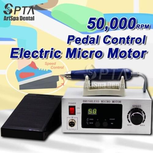 50,000RPM High Quality Micromotor Foot Control Speed Non-Carbon Brushless Jewelry Polishing Equipamento Dentista Tooth