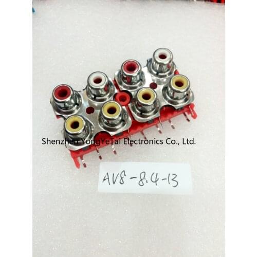 YYT Audio series with the core socket RCA Cinch AV8-8.4-13/PB shielded eight eight holes 12P