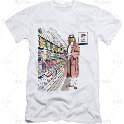 Funny The Big Lebowski Tshirt Jeffrey Lebowski The Dude Abides Shirt 100% Cotton
