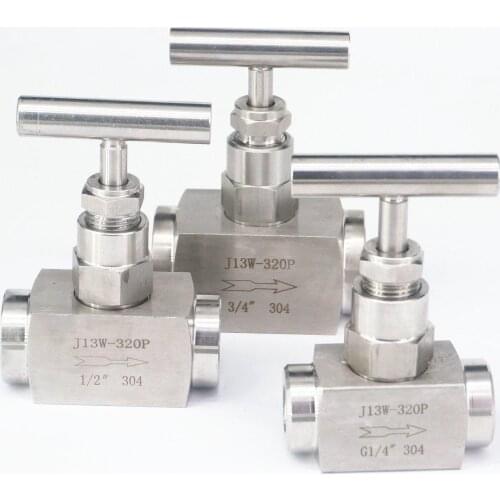 320 Bar 1/8" 1/4" 3/8" 1/2" 3/4" 1" BSP Female 304 Stainless Steel Flow Control Shut Off Valve Fuel Oil Steam