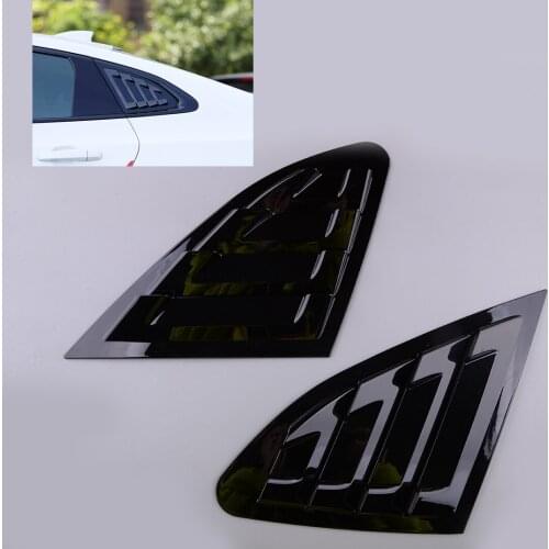 1 Pair ABS Glossy Black Side Window Louver Shutter Cover Fit For Chevrolet Malibu XL 2016 2017 2018 2019 2020