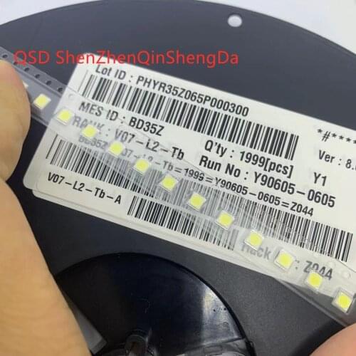 100PCS/Lot LG SMD LED 3535 6V 2W Cold White High Power For TV/LCD Backlight Application