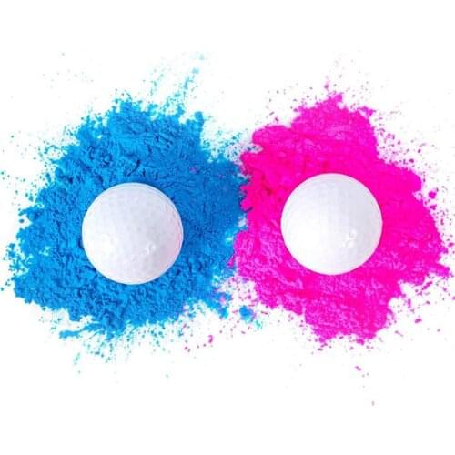 2Pcs Gender Reveal or Blue Powder Exploding Balls for Birthday Party