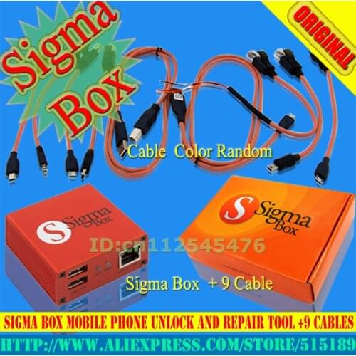 2020 original newest version 100% Original Sigma Box+9cables and repair for Nokia,ZTE,Huawei
