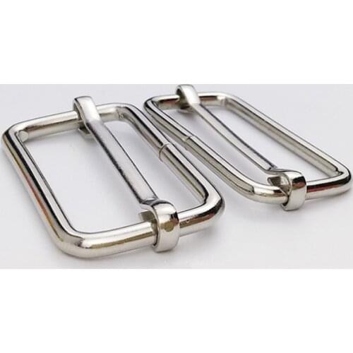 50pcs/lot Metal Buckle hook buckle clip Various size metal adjustable buckle for bags iron buckle in nickle color bk-024