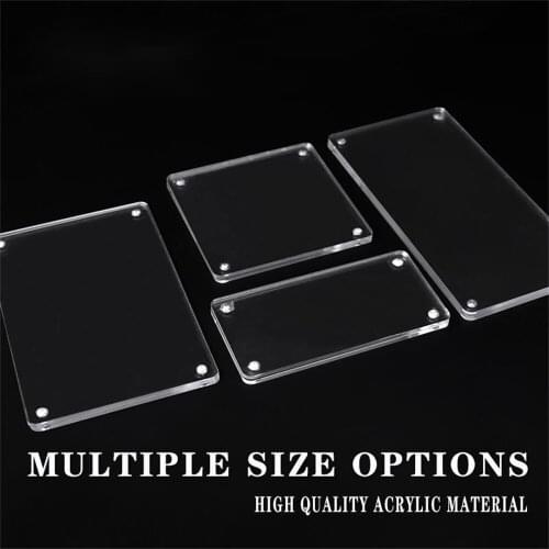 Acrylic Transparent Strong Magnetic Flat Sticker Price Display Stand Shopping Mall Supermarket Hotel Counter Advanced Label Card