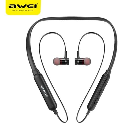 AWEI Wireless Bluetooth Earphone Earbuds 3D Stereo Headphones Sports Earphones With Mic Fone de ouvido Headset G10BL For Phones