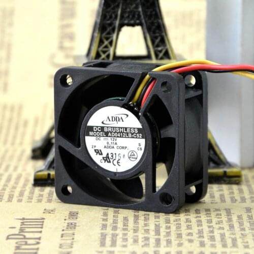 FOR ADDA 4020 12V 0.11A AD0412LB-C52 double ball cooling fan