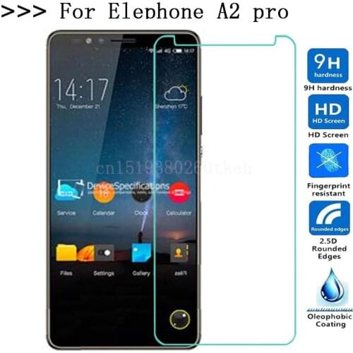 For Elephone A2 A2 Pro empered Glass 9H High Quality Screen Protector Cover Film For Elephone a2Pro 5.71 inch