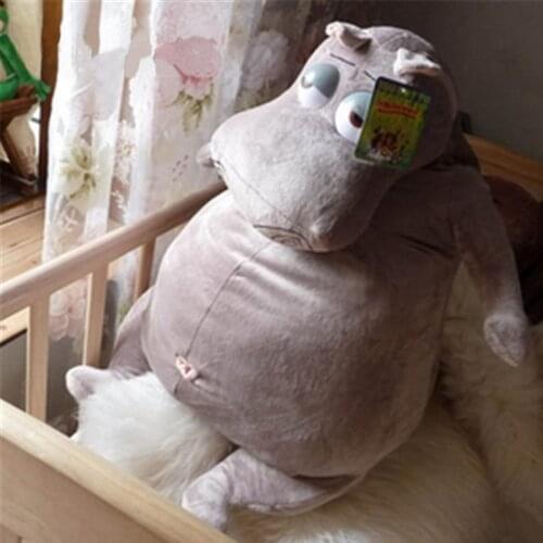 Fancytrader Giant Animal Hippo Plush Toy Stuffed Soft Fat Cute Cartoon Hippo Pillow Doll 60cm 24inch Kids Present