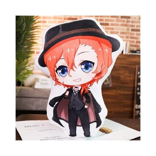 New Arrival Anime figure Bungo Stray Dogs Figure Dazai Osamu Nakahara Chuya Stuffed Plush Bungo Stray Dogs plush toy keychain