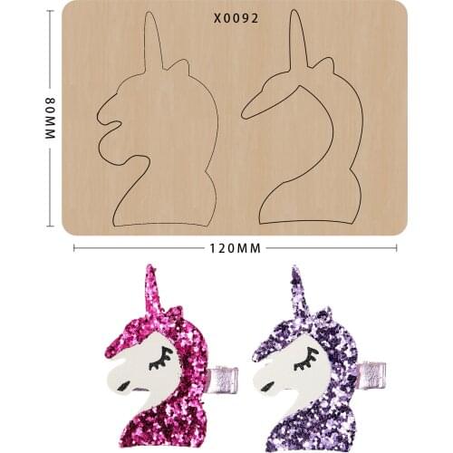 Embossing Knife Mold Diy Craft Hair Accessories Decorative Hairpin Unicorn Suitable For Sizzix Big Shot Machines