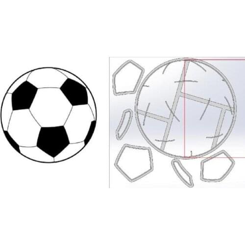Cake Tool 4inch football plastic cutter mold Mould tools fondant Cake Baking Icing Ice
