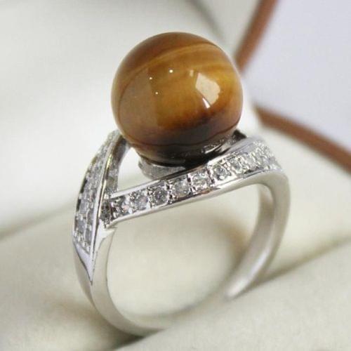 Tigers Eye Ring AAA Grade
