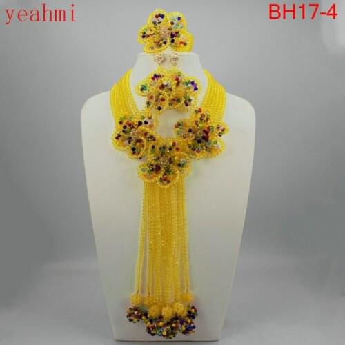 African Beads Jewelry Set Crystal Beads Jewelry Set Nigerian Wedding Jewellery Set Free Shipping