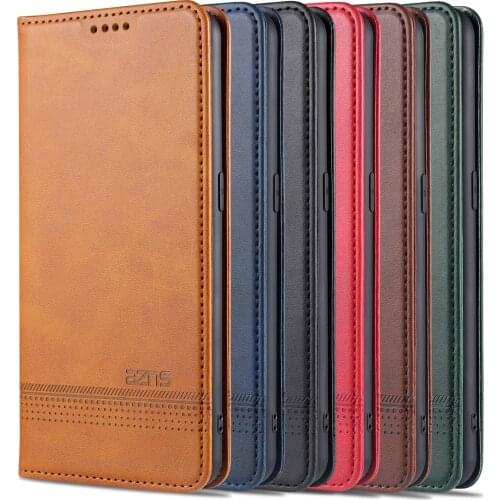 AZNS Leather Flip Case For OPPO Reno4Z Reno6 SAM A22 4G Reno5 Lite Reno4SE Reno5 Reno 3 4 5PRO 5G Wallet Cards Stand Phone Cover
