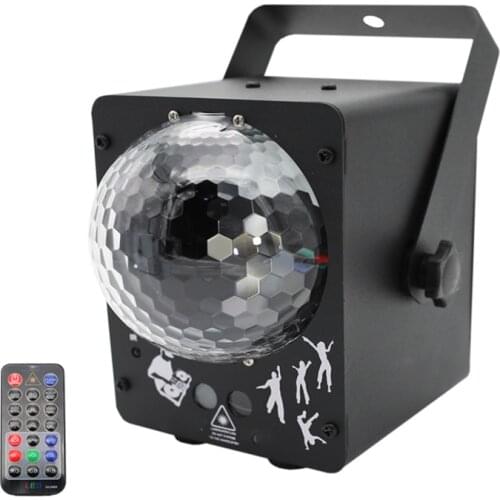 Laser Magic Ball Light Sound Activated Ball Party Lights Strobe Light 3 holes LED Lights For Christmas Home KTV Wedding Show