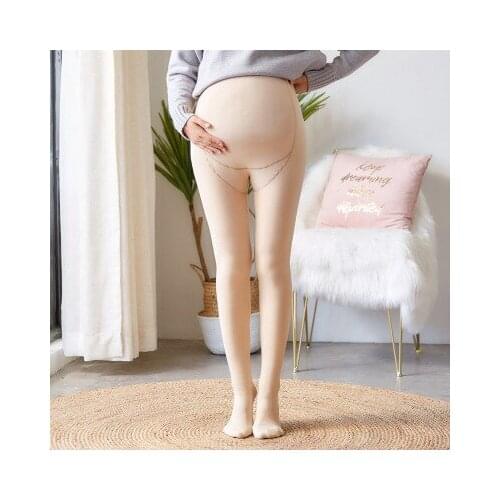 Winter Pregnant Cotton Blend Gold Velvet Black Pants Thick Warm Stretch Slim Adjust Maternity Leggings Mother High Waist Clothes