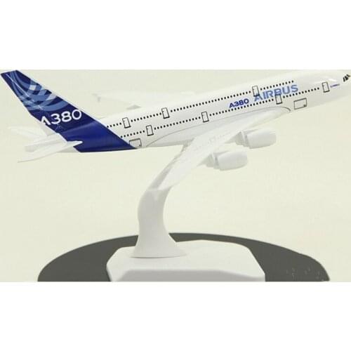 20CM Airbus A380 Prototype Airplanes Plane Model Diecast Metal Aircraft Toy Gift Airliner Model Kids Gift Collection Display