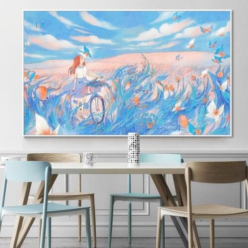 Painting by numbers art paint by number Hand-painted small fresh dream landscape painting home corridor decorative painting