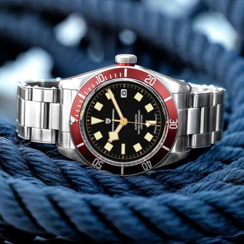 2021 New PAGANI DESIGN BB58 Mechanical Wristwatch men Automatic watch for men Waterproof Stainless steel strap NH35 Reloj Hombre