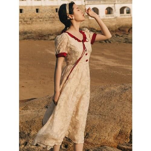 Make French accept waist jacquard dress price shall not be less than RMB