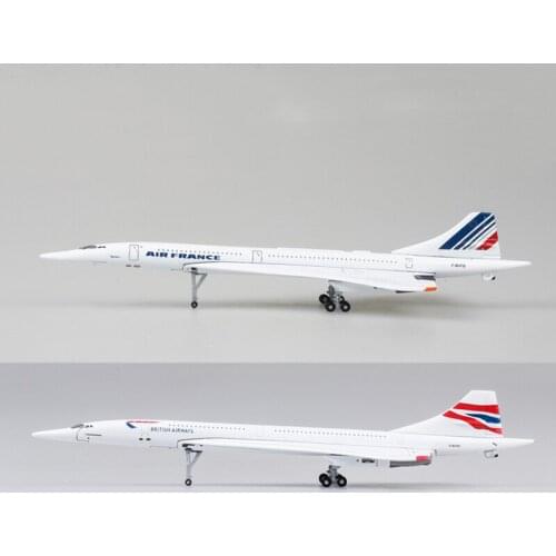 New special 1 / 400 alloy casting Ba Air France Concorde family show collection toys Christmas gift free delivery