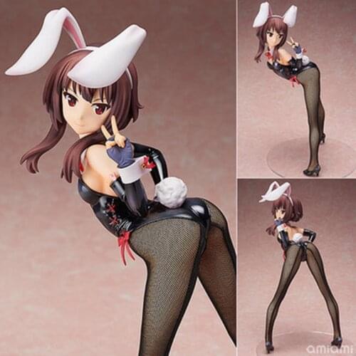 Freeing KonoSuba Gods Blessing on this Wonderful World! Megumin Bunny Ver. PVC Action Figure Anime Figure Model Toys Doll Gift