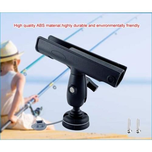 Kayak ABS Adjustable Boat Fishing Rod Rack Holder Bracket Pole Support Fixer Fix Rest Tool Rotatable Mount Marine Accessories