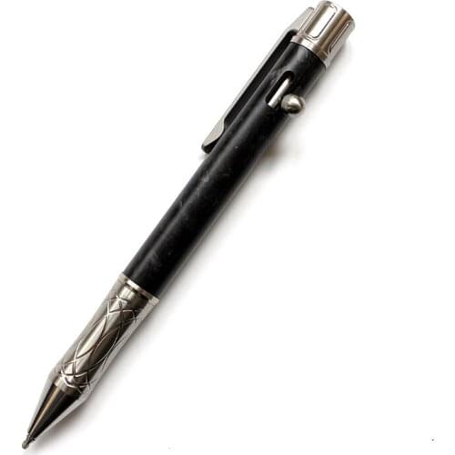 Titanium+Carbon Fiber EDC Bolt Pen Self-defense Pen Tactical Pen Tungsten Alloy Broken Window Pen Signature Pen EDC Multi Tools