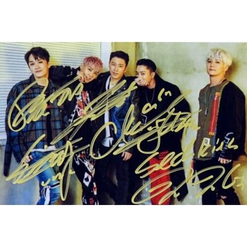 Hand Signed Stray Kids autographed group photo 5*7 K-POP 092018
