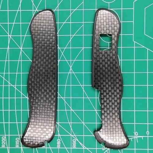 Custom Made 3K Carbon Fiber Scales Handle for 111mm Victorinox Swiss Army Knife