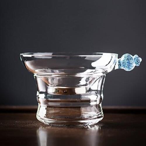 New Style Tea Strainer Transparent Glass Filter Creative Tea Infuser Chinese Kung Fu Teaware Accessories Coffee Strainer Decor
