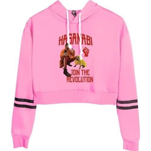 WAWNI Hasan Piker Waist Cap Sexy Hoodie Fashion Print Pullover Harajuku Style Sweatshirt Unique Trend Crop Tops Cosplay Clothes