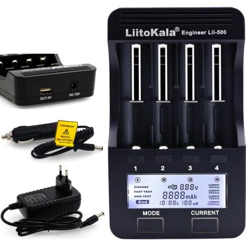 Liitokala Lii-S1 Lii100 Lii202 Lii402 Lii500 Smart Charger 1.2V 3.7V 18650 16340 26650 Lithium-ion AA AAA NiMH Battery Charger