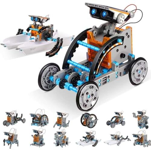 Stem Toys 13 In 1 Educational Toys Solar Robot Toys Science Kit Solar Powered Blocks Toys For 8-10 Years Old Boys