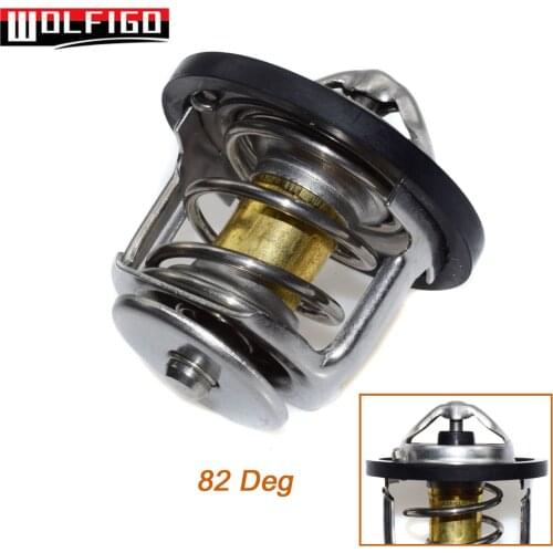 WOLFIGO New 82 Deg Engine Coolant Thermostat With Gasket For Toyota Camry Corolla MR2 Solara Rav4 90916-03046,9091603046
