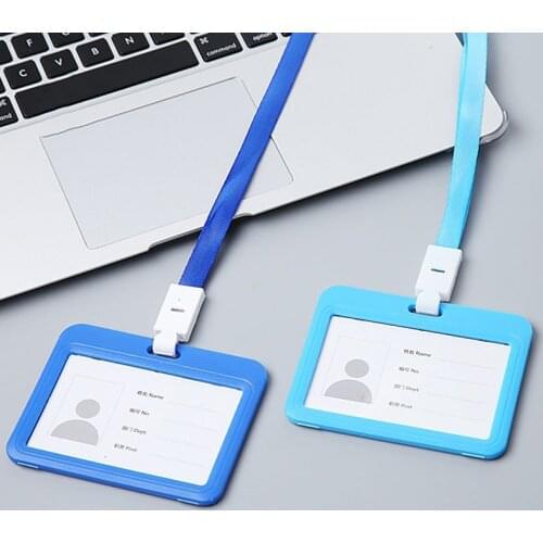 1PC Card Cover Badge Holders Office School Business Work Card ID Badge Tag Work Permit Name Card