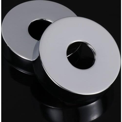 1Pcs Useful Shower Faucet Decorative Cover Chrome Finish Stainless Steel Water Pipe Wall Covers Bathroom Accessories