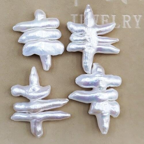 1pc Natural Freshwater Baroque Pearl Irregular Fishbone Loose Beads for Charms Jewelry Making DIY Bracelet Necklace Accessories