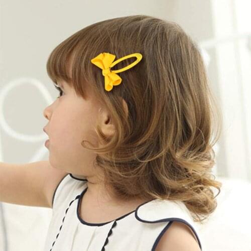 20 colors European and American popular baby broken hair clip bow 1.5 inch girl cute all-match hair bb clip set